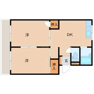 レジスコート東難波3【3階】の間取り