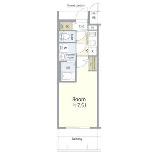 エスリード名古屋サザンプレイス【7階】の間取り