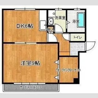 エクシード野立【2階】の間取り