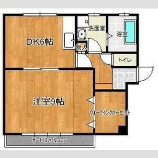 エクシード野立【2階】の間取り