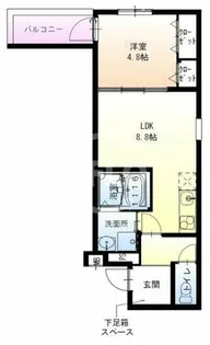 フジパレス住吉長居Ⅲ番館【3階】の間取り
