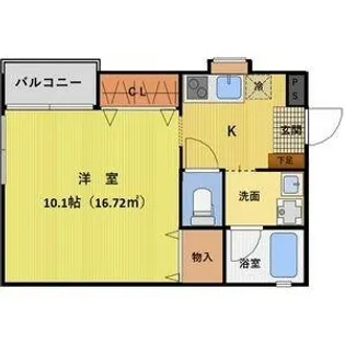 プロパティー城西【3階】の間取り