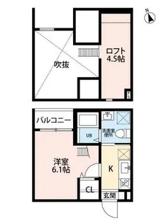 LOUP DE MER 庄内緑地公園【1階】の間取り