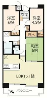 ライオンズステーションプラザ近江八幡壱番館【8階】の間取り