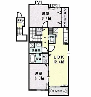 ドマーニ・W【2階】の間取り