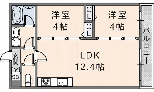 Avantio Clair【301号室】の間取り