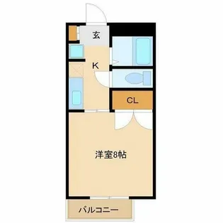 グレース雅【105号室】の間取り