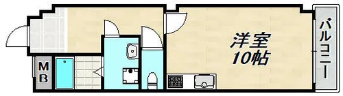 北野ビル2【4階】の間取り