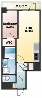 Alivis緑橋【1階】の間取り