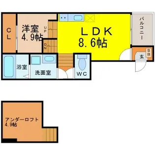 MAISON CHOUETTE(メゾンシュエット)【1階】の間取り