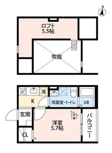 Pastoso K(パストーソK)【2階】の間取り