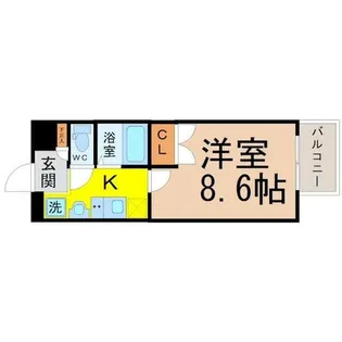 パルティール今池アネックス【6階】の間取り