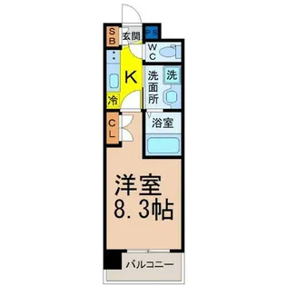 パルティール黒川【5階】の間取り