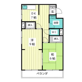 コーポキトウ【4階】の間取り