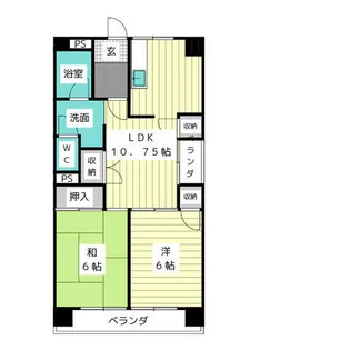 アーバン京命Ⅱ【2階】の間取り