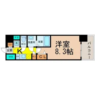 愛知県名古屋市中区錦1丁目【マンション】の間取り