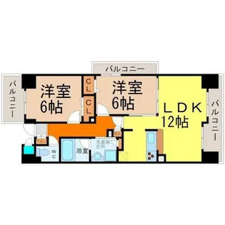 ヴィラエーデル大須【4階】の間取り