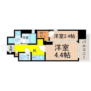 シーズンフラッツ矢場【6階】の間取り