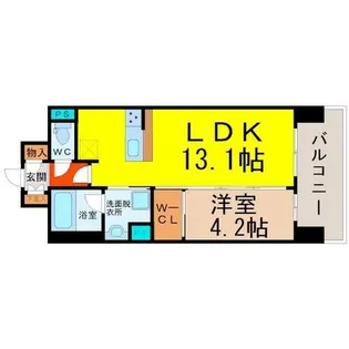 セレニティー大須【2階】の間取り