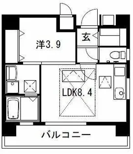ルネスフォレスト博多【401号室】の間取り