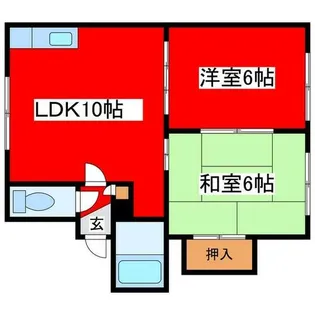 レジデンスヒルトップⅡ【2階】の間取り