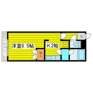 グランドール元町【5階】の間取り