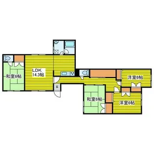 TUBEハウス【1階】の間取り