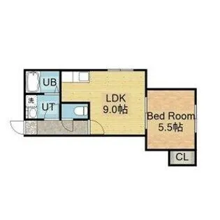 ライフステージ篠路【201号室】の間取り