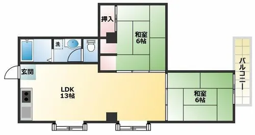 タカシハイツ【3階】の間取り