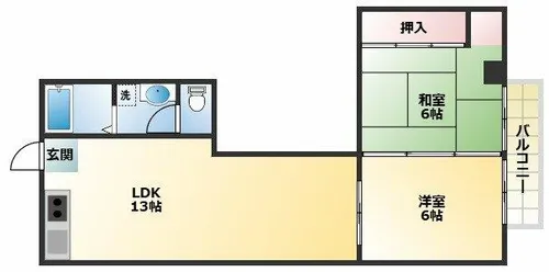 タカシハイツ【3階】の間取り