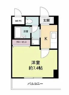 グラマシー心斎橋東【11階】の間取り