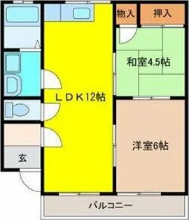 キャッスル大倉【2階】の間取り