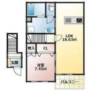 minato terrace飾磨【2階】の間取り