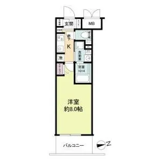 ブランシエスタ明石【2階】の間取り