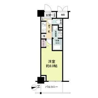 ブランシエスタ明石【2階】の間取り