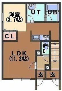 AmbitiousⅡ【1階】の間取り