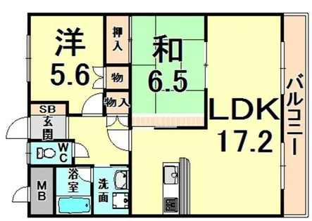 藤ノ木ハイツ【1階】の間取り