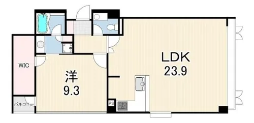 エクセレント芦屋【3階】の間取り