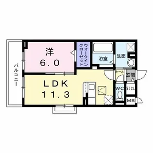 プレミアスペース2【1階】の間取り