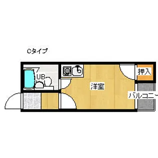 コルベール玉出【3階】の間取り