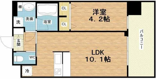 プレジオ御幣島【7階】の間取り