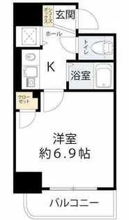 ランドマークシティ同心【8階】の間取り