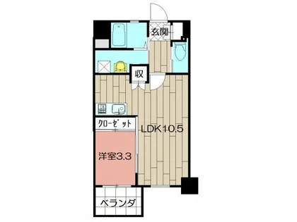 PROTO CITY TOBATA【3階】の間取り