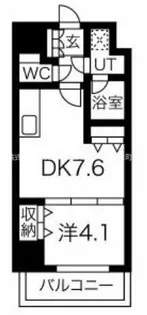 ONE ROOF FLAT TENJINBASHI【501号室】の間取り