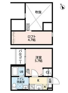 MAISON FAR 小本【2階】の間取り
