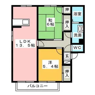 Vie Espace B棟【2階】の間取り