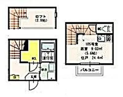 GiftⅠ【1階】の間取り