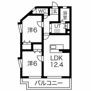 K-WEST【5階】の間取り