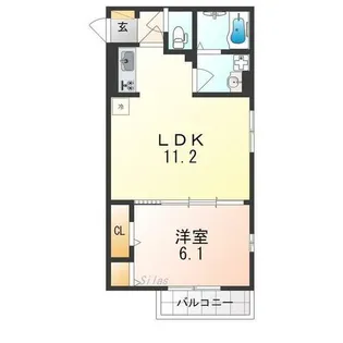 ラ・フォンテ久米田【2階】の間取り