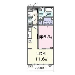 ノルド フィウーメ【3階】の間取り